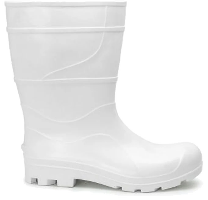 Bota PVC Crival 210 cano médio branca