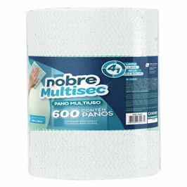 Pano multiuso Nobre Slim em rolo 28cm x 240m branco
