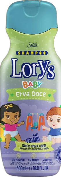 Shampoo Erva Doce 500ml Lorys Baby